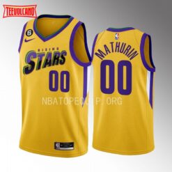 Indiana Pacers Bennedict Mathurin 2023 NBA Rising Stars Yellow Jersey