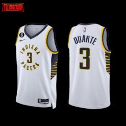 Indiana Pacers Chris Duarte 2022-23 Association Edition Jersey White