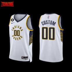 Indiana Pacers Custom 2022-23 Association Edition Jersey White