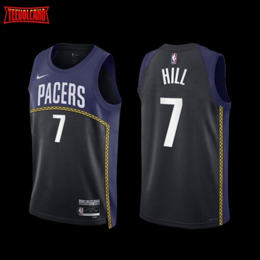 Indiana Pacers George Hill 2022-23 City Edition Jersey Black