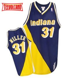 Indiana Pacers Reggie Miller Navy Throwback Jersey