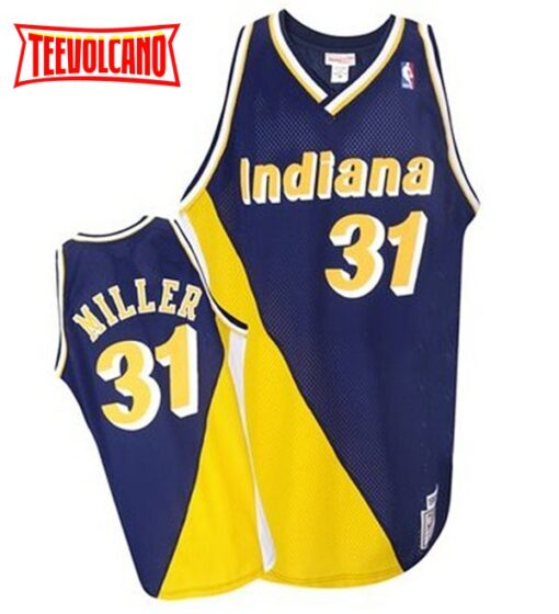 Indiana Pacers Reggie Miller Navy Throwback Jersey