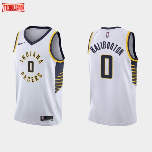 Indiana Pacers Tyrese Haliburton White Association Jersey