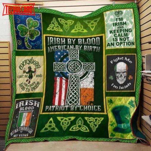 Irish St Patrick Day By Blood 3D Customized Quilt Blanket