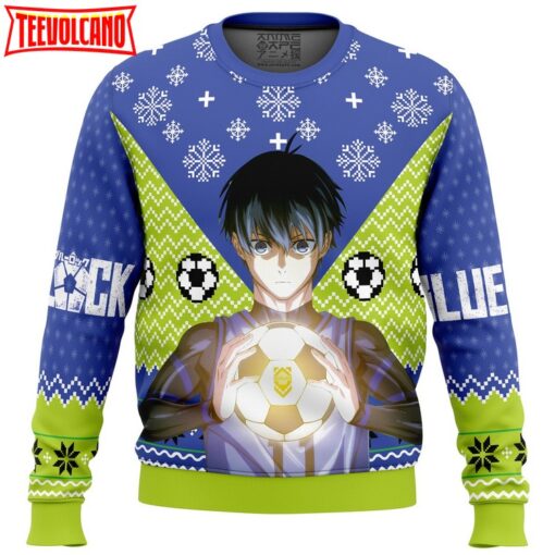 Isagi Yochi Blue Lock Ugly Christmas Sweater