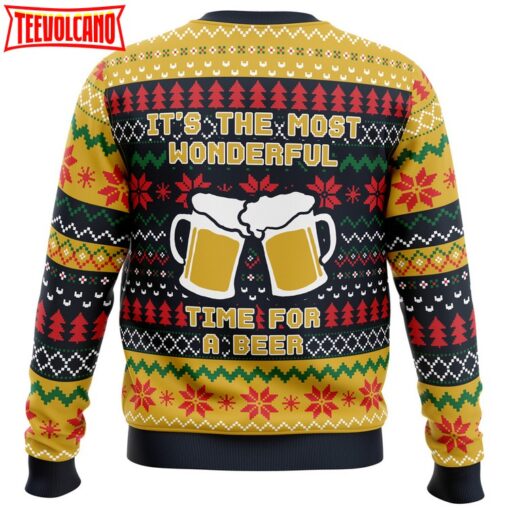 It’s The Most Wonderful Time For A Beer Parody Ugly Christmas Sweater