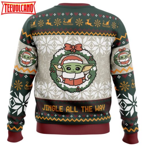 Jingle All The Way Mandalorian Star Wars Ugly Christmas Sweater