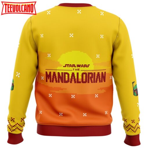 Jingle All The Way Mandalorian Ugly Christmas Sweater