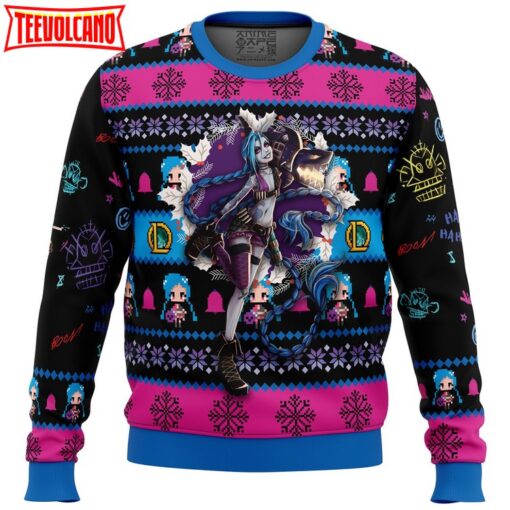 Jinx League of Legends Ugly Christmas Sweater