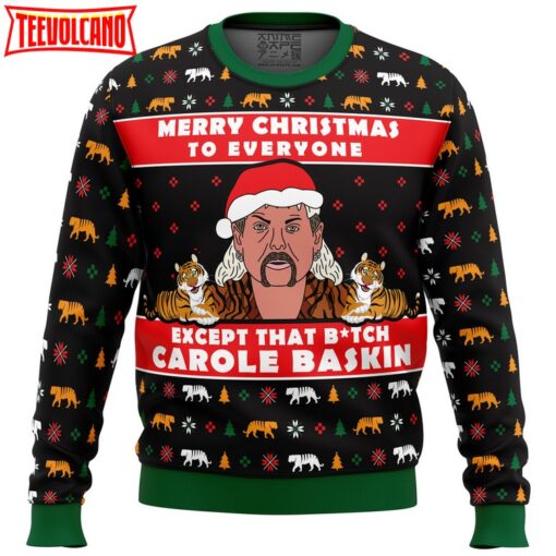 Joe Exotic Tiger King Ugly Christmas Sweater