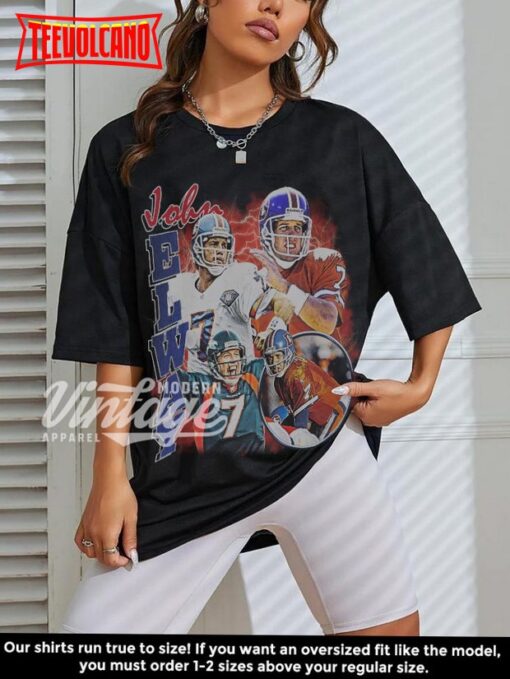 John Elway Shirt, Football shirt, Classic 90s Graphic T Shirt