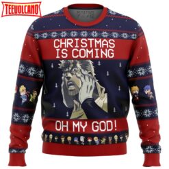 Jojo’s Bizarre Adventure Joseph Joestar Oh My God Ugly Christmas Sweater