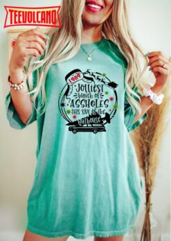 Jolliest Bunch Of Assholes This Side Of The Nuthouse, Funny Xmas Shirt