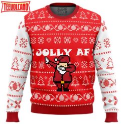 Jolly AF Ugly Christmas Sweater