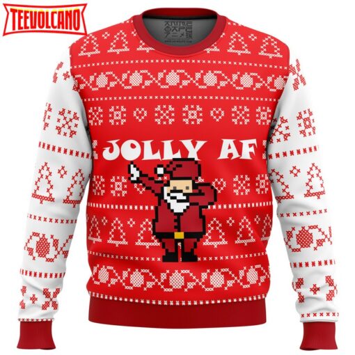 Jolly AF Ugly Christmas Sweater