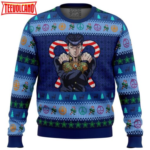 Josuke Higashikata Jojo’s Bizarre Adventure Ugly Christmas Sweater