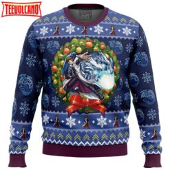 Kaiba Blue-Eyes White Dragon Christmas Yugioh Ugly Christmas Sweater