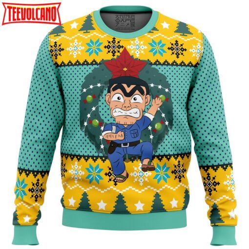 Kankichi Ryotsu KochiKame Tokyo Beat Cops Ugly Christmas Sweater