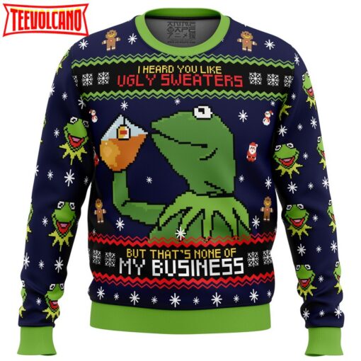 Kermit the Frog Ugly Christmas Sweater