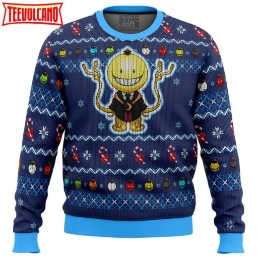 Koro Sensei Tentacles Assassination Classroom Ugly Christmas Sweater