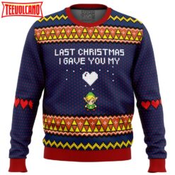 Last Christmas I Gave You My Heart Zelda Ugly Christmas Sweater