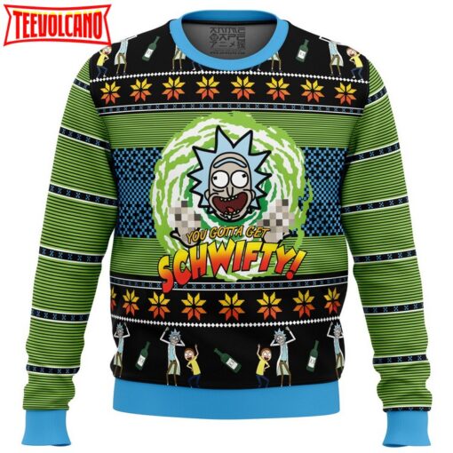 Let’s Get Schwifty! Rick and Morty Ugly Christmas Sweater