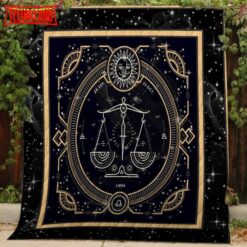 Libra 3D Customized Quilt Blanket