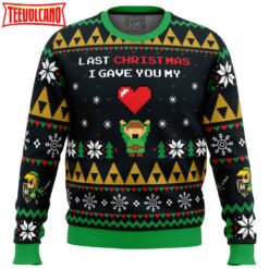 Link To My Heart Legend of Zelda Ugly Christmas Sweater