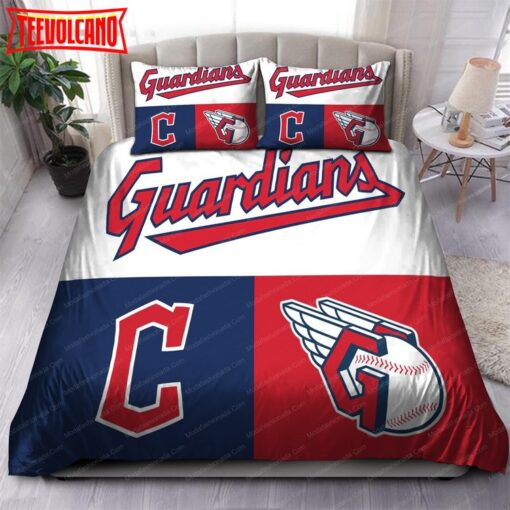 Logo Cleveland Guardians MLB 85 Bedding Sets