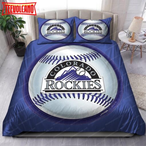 Logo Colorado Rockies MLB 90 Bedding Sets