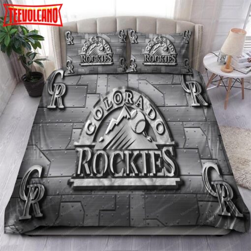 Logo Colorado Rockies MLB 95 Bedding Sets