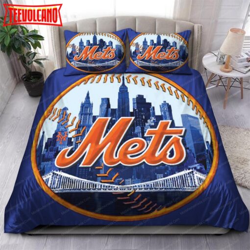 Logo New York Mets MLB 124 Bedding Sets