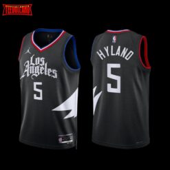 Los Angeles Clippers Bones Hyland 2022-23 Statement Edition Jersey Black