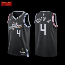 Los Angeles Clippers Brandon Boston Jr. 2022-23 City Edition Jersey Black