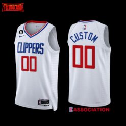 Los Angeles Clippers Custom 2022-23 Association Edition Jersey White