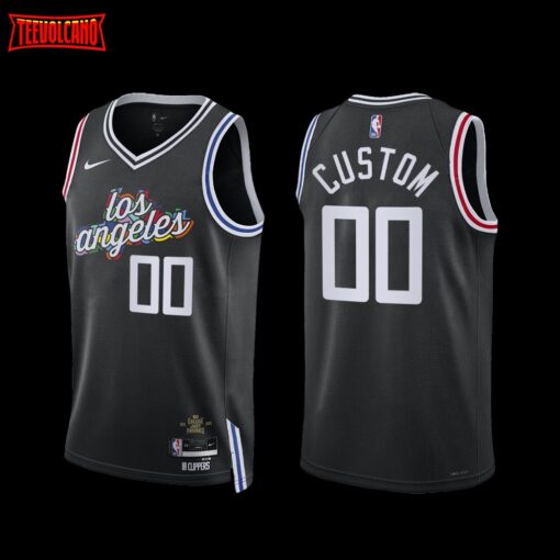 Los Angeles Clippers Custom 2022-23 City Edition Jersey Black