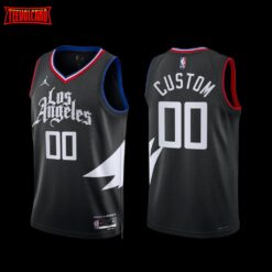 Los Angeles Clippers Custom 2022-23 Statement Edition Jersey Black