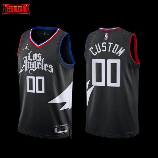 Los Angeles Clippers Custom 2022-23 Statement Edition Jersey Black