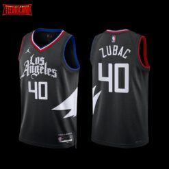 Los Angeles Clippers Ivica Zubac 2022-23 Statement Edition Jersey Black