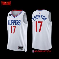 Los Angeles Clippers Jason Preston 2022-23 Association Edition Jersey White