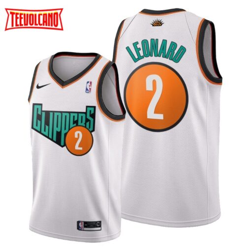 Los Angeles Clippers Kawhi Leonard White 1993 Throwback Jersey