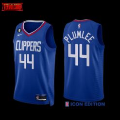 Los Angeles Clippers Mason Plumlee 2022-23 Icon Edition Jersey Blue