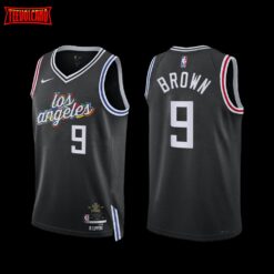 Los Angeles Clippers Moses Brown 2022-23 City Edition Jersey Black