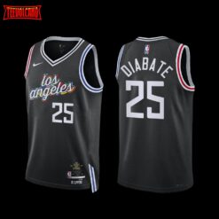 Los Angeles Clippers Moussa Diabate 2022-23 City Edition Jersey Black