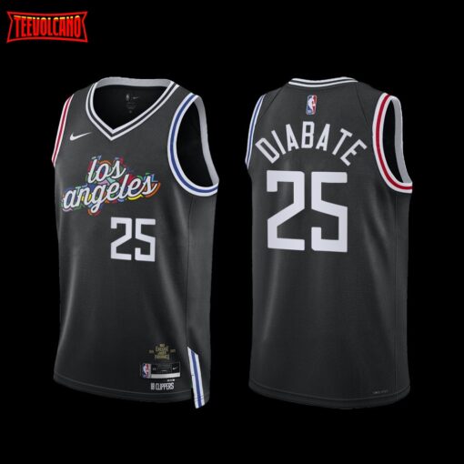 Los Angeles Clippers Moussa Diabate 2022-23 City Edition Jersey Black