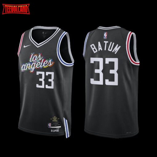 Los Angeles Clippers Nicolas Batum 2022-23 City Edition Jersey Black