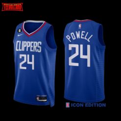 Los Angeles Clippers Norman Powell 2022-23 Icon Edition NO.6 Patch Jersey Royal