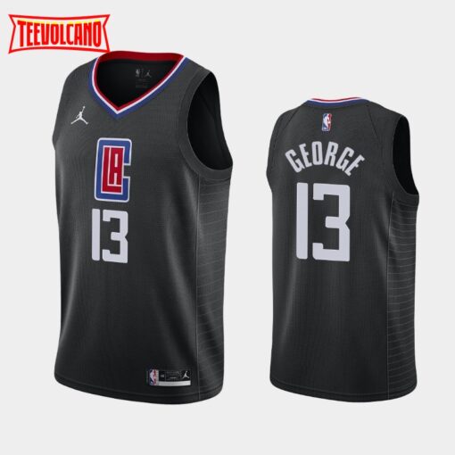 Los Angeles Clippers Paul George 2021 Black Statement Jersey