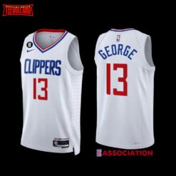 Los Angeles Clippers Paul George 2022-23 Association Edition Jersey White