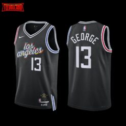 Los Angeles Clippers Paul George 2022-23 City Edition Jersey Black